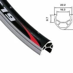 28 Zoll 16-622 Alex DC19 Alufelge Schwarz/silber 32L