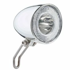 Contec Retro Classic LED-Scheinwerfer Silber Mit Schalter/Standlicht