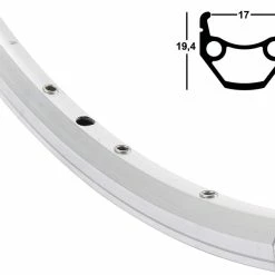 28 Zoll 17-622 Contec Classic L17 Alufelge Silber Geöst 36L