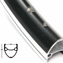 26 Zoll 19-559 Contec Classic X19 Alufelge Schwarz/silber 36L