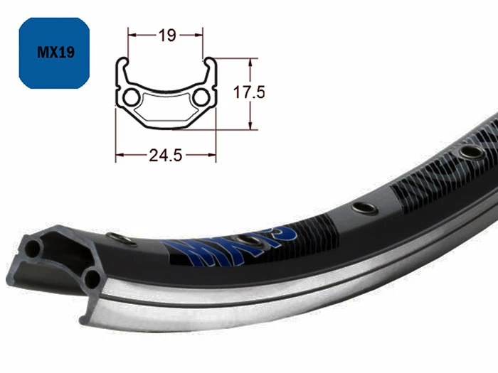 26 Zoll 19-559 Exal MX19 Alufelge Schwarz/silber Geöst 32L 3 26 Zoll 19-559 Exal MX19 Alufelge Schwarz/silber Geöst 32L