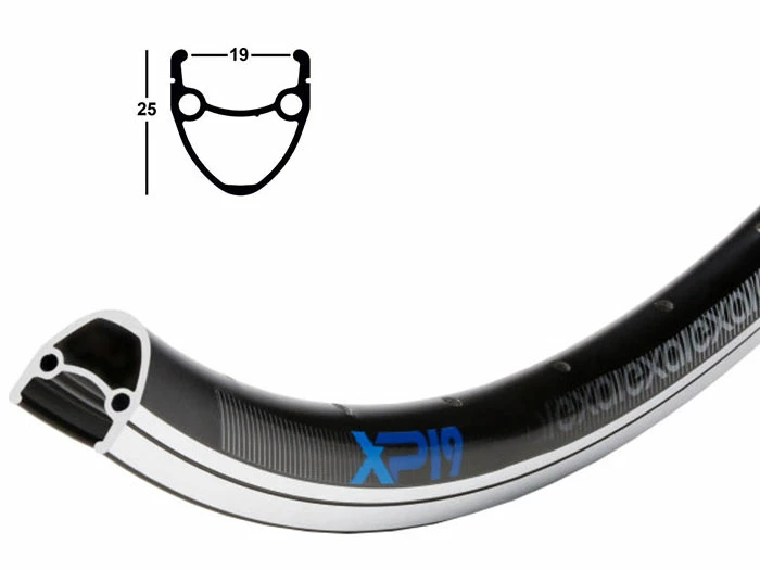 26 Zoll 19-559 Exal XP19 Alufelge Schwarz/silber 36L 3 26 Zoll 19-559 Exal XP19 Alufelge Schwarz/silber 36L