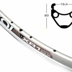 28 Zoll 13-622 Exal XR1 Rennrad-Alufelge Silber 36L