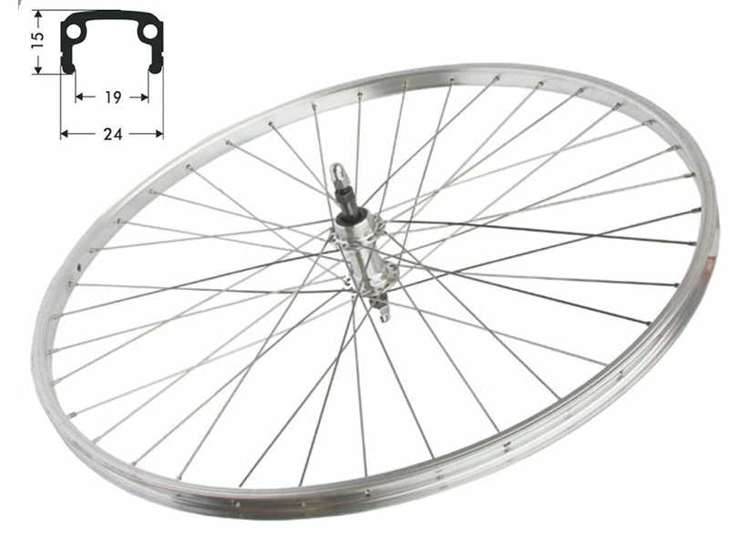 Hinterrad 19-622 Kastenfelge Silber Schraubkranznabe 135mm 3 Hinterrad 19-622 Kastenfelge Silber Schraubkranznabe 135mm