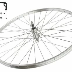 Hinterrad Kastenfelge Alu Silber Sondergröße 16-630 Mit Schraubkranznabe 135mm