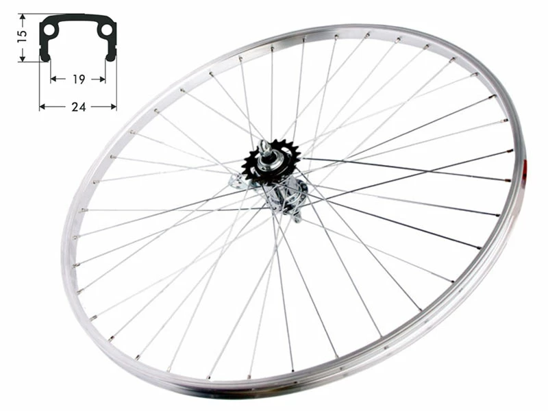 Hinterrad 20 Zoll 19-406 Alu-Kastenfelge Silber Velosteel Getriebenabe Mit Rücktrittbremse 108mm 3 Hinterrad 20 Zoll 19-406 Alu-Kastenfelge Silber Velosteel Getriebenabe Mit Rücktrittbremse 108mm