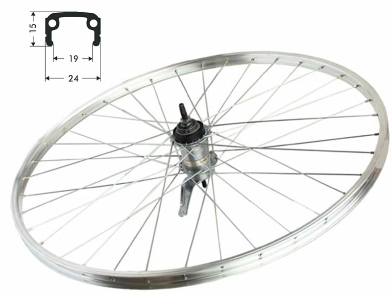 Hinterrad 24 Zoll 19-507 Schürmann Sport Silber Mit Shimano Nexus 3-Gang Rücktritt 120mm Mit Silbernen Speichen 3 Hinterrad 24 Zoll 19-507 Schürmann Sport Silber Mit Shimano Nexus 3-Gang Rücktritt 120mm Mit Silbernen Speichen