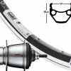 Hinterrad 17-622 Contec Classic L17 Schwarz Shimano Nexus 7-Gang Rücktritt Silber SG-C3001 / Schwarze Speichen -Felgenringe Verkaufsladen hr19 3604097