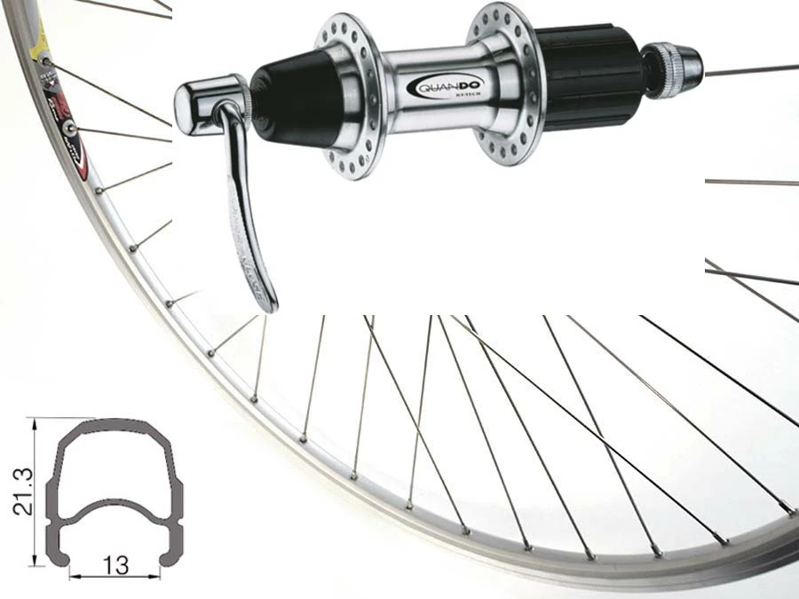 Rennrad-Hinterrad 28 Zoll 13-622 Rodi Wegal Due Silber Quando Schnellspannachse Für Steckkassette 7-8-9-f / 135mm 3 Rennrad-Hinterrad 28 Zoll 13-622 Rodi Wegal Due Silber Quando Schnellspannachse Für Steckkassette 7-8-9-f / 135mm