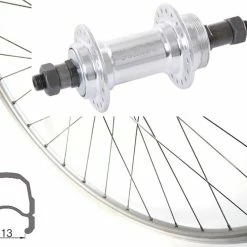 Rennrad-Hinterrad 28 Zoll 13-622 Rodi Wegal Due Silber Quando Schnellspannachse Für Schraubkassette