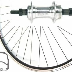 Rennrad-Hinterrad 28 Zoll 13-622 Rodi Wegal Due Schwarz Quando Mutternachse Für Schraubkassette