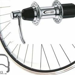 Rennrad-Hinterrad 28 Zoll 13-622 Rodi Wegal Due Schwarz Quando Schnellspannachse Für Steckkassette 7-8-9-f