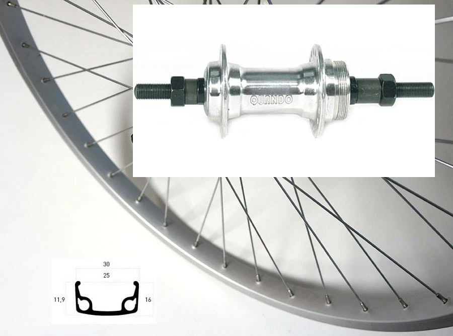 Hinterrad 25-559 Ryde AS32 Silber Schraubkranz Vollachse 3 Hinterrad 25-559 Ryde AS32 Silber Schraubkranz Vollachse