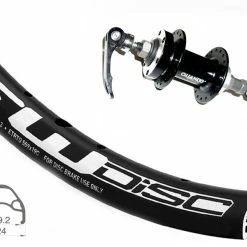 Hinterad 27.5 Zoll 19-584 Rodi FW Disc Schwarz Mit Quando KT-TD8R Nabe 6-L-Disc Schwarz Schraubkranz / Schwarze Speichen / 135mm