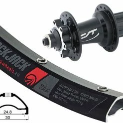 Hinterad 29 Zoll 25-622 Rodi Ready25 Disc Schwarz Mit Contec TR HG 6L-Disc Nabe Schwarz 9-11-fach 135mm Mit Schnellspanner