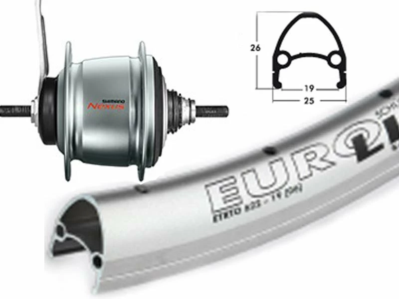 Hinterrad 28 Zoll 19-622 Schürmann Euroline Silber Mit Shimano Nexus 8-Gang Rücktritt Silber Und Silbernen Niro-Speichen 3 Hinterrad 28 Zoll 19-622 Schürmann Euroline Silber Mit Shimano Nexus 8-Gang Rücktritt Silber Und Silbernen Niro-Speichen