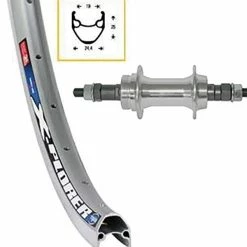 Hinterrad 19-622 Ryde X-Plorer Silber Schraubkranznabe Mit Mutternachse