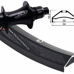 Hinterad 27.5 Zoll 30-584 Rodi Ready 30 Disc Schwarz Mit SRAM 900 6-Loch-Disc-Nabe Schwarz 11-12-XDR Für 12mm-Steckachse Boost 148mm