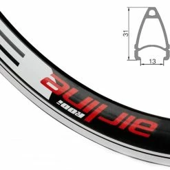 28 Zoll 13-622 Rodi Airline Evo Rennrad-Alufelge Schwarz/silber 32L