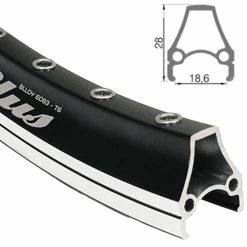 28 Zoll 19-622 Rodi Airline Plus Alufelge Schwarz/silber Geöst 36L