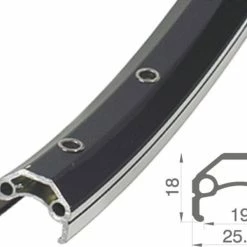 26 Zoll 19-559 Rodi Vision Alufelge Schwarz/silber Geöst 36L