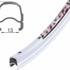 28 Zoll 13-622 Rodi Wegal Due Rennrad-Alufelge Silber Geöst 32L