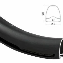 28 Zoll 21-622 Rodi Ready GR Disc Alufelge Schwarz Geöst 28L