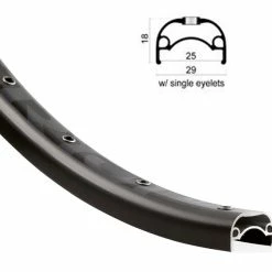 27.5 Zoll 25-584 Rodi Ryot Disc Alufelge Schwarz Geöst 32L