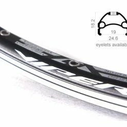 28 Zoll 19-622 Rodi Airline Viper Alufelge Schwarz/silber Geöst 32L