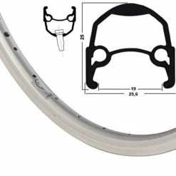 28 Zoll 19-622 Ryde Andra10 Alufelge Silber 36L