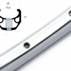 28 Zoll 13-622 Ryde Chrina Rennrad-Alufelge Silber-poliert 32L