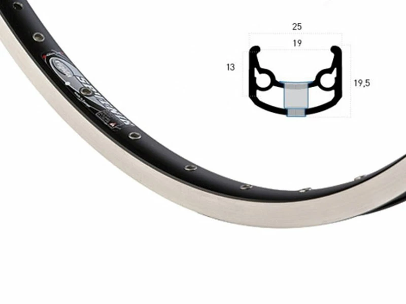 26 Zoll 19-559 Ryde Sputnik Alufelge Schwarz/silber Geöst 36L 3 26 Zoll 19-559 Ryde Sputnik Alufelge Schwarz/silber Geöst 36L