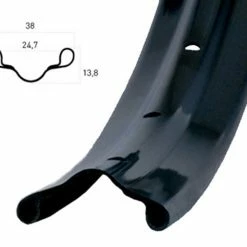 26 Zoll 25-559 Ryde V38 Disc Alufelge Schwarz 36L