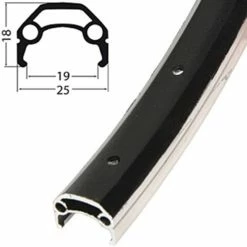 20 Zoll 19-406 Schürmann YAK19 Felge Schwarz/silber 32L