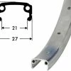 26 Zoll 21-559 Schürmann Sport Alu-Kastenfelge Silber 36L -Felgenringe Verkaufsladen schuer18 760966
