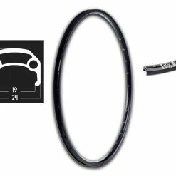 28 Zoll 19-622 Schürmann YAK19 Disc Felge Schwarz Geöst 32L