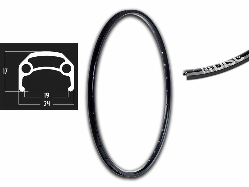 28 Zoll 19-622 Schürmann YAK19 Disc Felge Schwarz Geöst 36L 3 28 Zoll 19-622 Schürmann YAK19 Disc Felge Schwarz Geöst 36L