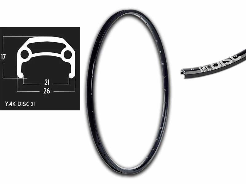 28 Zoll 21-622 Schürmann YAK21 Disc Felge Schwarz Geöst 32L 3 28 Zoll 21-622 Schürmann YAK21 Disc Felge Schwarz Geöst 32L