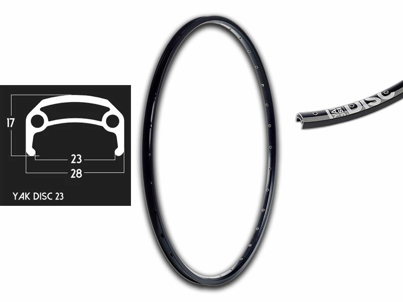 28 Zoll 23-622 Schürmann YAK23 Disc Felge Schwarz Geöst 32L 3 28 Zoll 23-622 Schürmann YAK23 Disc Felge Schwarz Geöst 32L