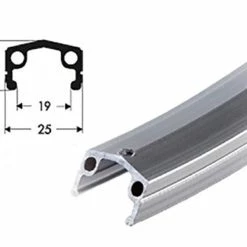 28 Zoll 19-622 Schürmann Point Alu-Kastenfelge Silber 36L