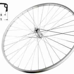 Vorderrad Schürmann Sport Kastenfelge Alu Silber Sondergröße 16-630 Mit Alu-Nabe 100mm