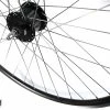 Vorderrad Exal XP19 Schwarz Mit Shimano Nabendynamo DH-C3000 Schwarz Mutternachse / 28 Zoll 19-622