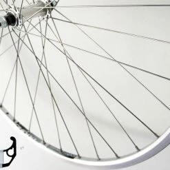 Rennrad-Vorderrad 13-622 Ryde Chrina Silber / Mutternachse