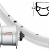 Vorderrad 17-622 Contec Classic L17 Silber Shimano Nabendynamo DH-C3000 HA Si-Sp -Felgenringe Verkaufsladen vr19 3601515