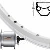 Vorderrad 17-622 Contec Classic L17 Silber Shimano Nabendynamo DH-C3000 VA Si-Sp 1 Vorderrad 17-622 Contec Classic L17 Silber Shimano Nabendynamo DH-C3000 VA Si-Sp -Felgenringe Verkaufsladen vr19 3602034