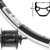 Vorderrad 17-622 Contec Classic L17 Schwarz Shimano Nabendynamo DH-C3000 VA Sw-Sp -Felgenringe Verkaufsladen vr19 3602059