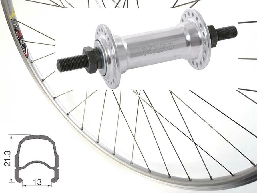 Rennrad-Vorderrad 28 Zoll 13-622 Rodi Wegal Due Silber Quando Mutternachse 3 Rennrad-Vorderrad 28 Zoll 13-622 Rodi Wegal Due Silber Quando Mutternachse