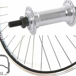 Rennrad-Vorderrad 28 Zoll 13-622 Rodi Wegal Due Schwarz Quando Mutternachse