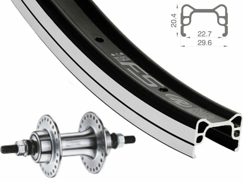 Vorderrad 20 Zoll 23-406 Rodi FS23 Schwarz Quando KT-D16F BMX M10-Mutternachse 3 Vorderrad 20 Zoll 23-406 Rodi FS23 Schwarz Quando KT-D16F BMX M10-Mutternachse