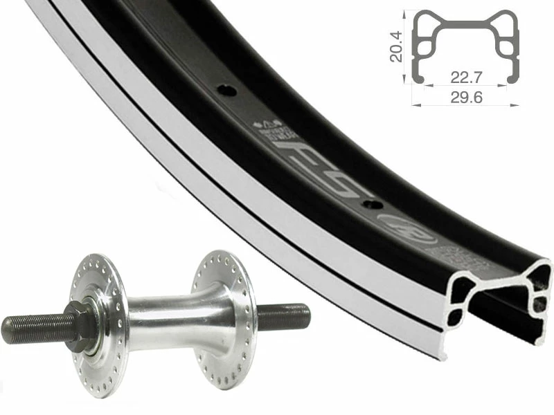 Vorderrad 20 Zoll 23-406 Rodi FS23 Schwarz Quando KT-DA1TF BMX / Dicke M14-Mutternachse 3 Vorderrad 20 Zoll 23-406 Rodi FS23 Schwarz Quando KT-DA1TF BMX / Dicke M14-Mutternachse